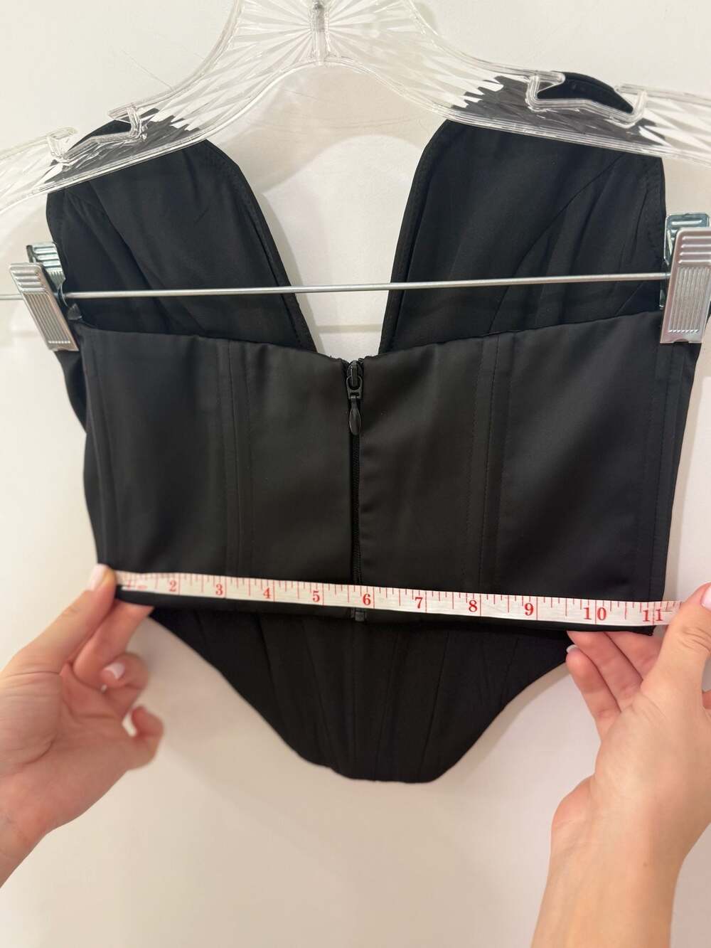 Heiress Beverly Hills Black Plunge Corset Top XXS - Picture 9 of 14
